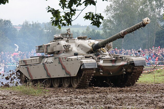 Jordanian Chieftain during 8th 'Tank Day' in Military Technical Museum in Lešany.